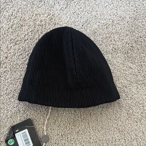 Neil Barrett Black Ribbed Knit Hat